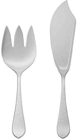 Robbe & Berking Couverts à Servir Le Poisson Martelé (plaqué Argent Massif 150 g)