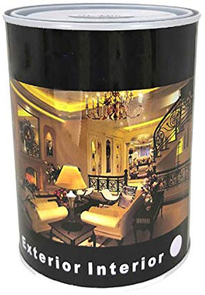 H HANSEL HOME Pintura Esmalte al Disolvente para Madera y Metal, Pintura Alquidica de Rápido Secado para Superfícies Interiores y Exteriores(Gris Perla, 750 ML)