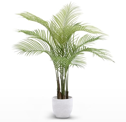 Maia Shop 3.5ft Artificial Palm Tree Plant for House, Apartment or Office – Realistic Fake Indoor Plants for Living Room, Kitchen, Bedroom, Entryway or Bathroom – Faux Greenery for Home Décor