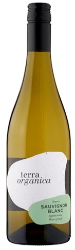 Terra Organica Sauvignon Blanc - White Wine from Chile with Gooseberry and Lime Notes, A Bright, Fruity & Zesty Wine - Perfect Pairing to Fish and Spicy Dishes, 13% ABC 1 x 75cl - White Wine Gift