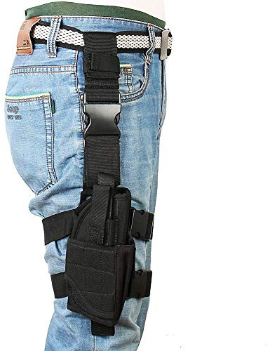 Rmeet Funda Pistola,Muslos Funda Pistolera Táctica Pistola Colgando Pistola de Pistola Equipo de Pistola Universal para Hombres Deporte Airsoft Paintball Cosplay