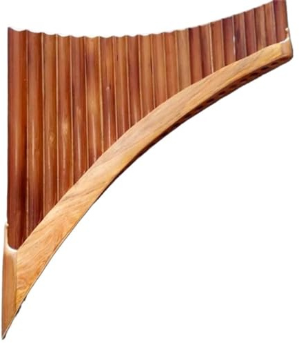 Panflöte instrument 22 Pfeifen, Professionelle Rechte/linke Panflöte, Handgefertigte Panflöte, Panflöte, Holzblasinstrument, C/G-Taste (Color : Right Hand C key)