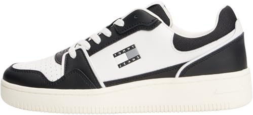 Tommy Jeans Uomo Sneakers con Suola Preformata Retro Basket Profilo Basso