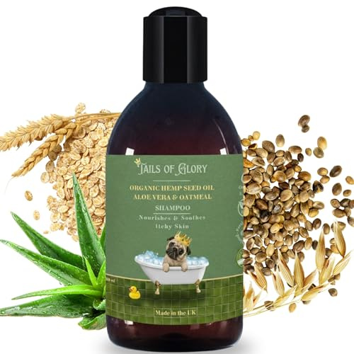Bio Hundeshampoo Sensitiv mit Hanföl, Aloe Vera und Hafer, 300 ml