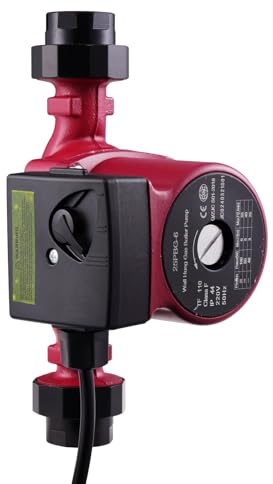 Teodute 220 V, högeffektiv cirkulationspump, 3 hastigheter 46/85/100 W, 6 m höjd, gjutjärn, varmvattenpump för centralvärme, golvvärme och tappvarmvatten