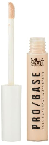 MUA Makeup Academy Pro/Base Full Coverage Concealer, Lightweight & Long-Lasting, Shade #110, 9.5 g - Vegan & Cruelty Free