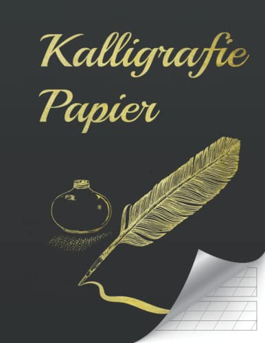 Kalligrafie Papier - Kalligrafie Übungsheft - Din A4 - 1:1:1