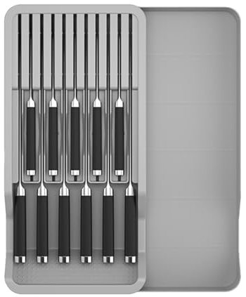 Organizador de cajones | Bloque de cajones | Inserto organizador de cajones, bloque de cuchillos de cajón, organizador de cajones de cubiertos, almacenamiento de cajones para cuchillos, tenedor y