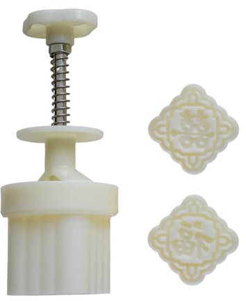 Mondkuchenformen in Lebensmittelqualität, 50 g, Keksstempel, Mondkuchen-Stempel, traditionelles Muster, Gebäckformen, Backzubehör für Backwaren