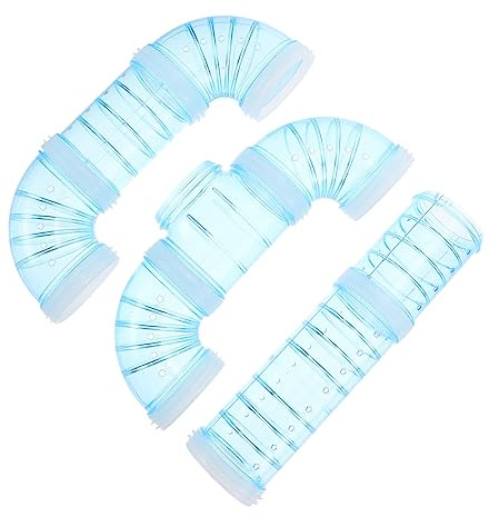 HANABASS Hamster Cage Tube 9.45 Inch External Maze Connector Durable Plastic Tunnel for Small Animals Diy Habitat Expansion