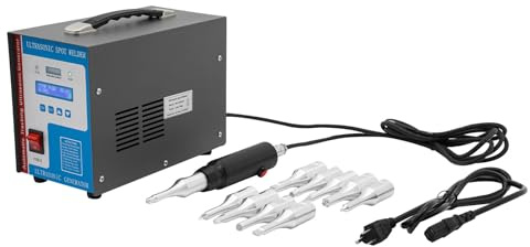 Ultrasonic Spot Welder, 700W 110V 28KHz Handheld Ultrasonic Plastic Welding Machine Portable Spot Welding Machine with 10Pcs Replaceable Heads for ABS PP PE