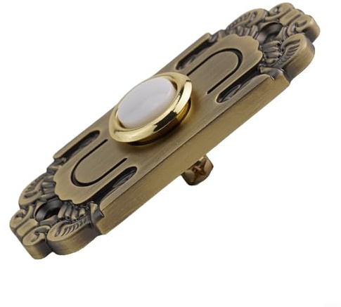 Antique Bronze Doorbell Button - for heavy-duty Metal LED-Illuminated for weather-resistant for Front Door & Home Entryway，All-Weather LED-Lit Antique Bronze Construction for Garage Entryway