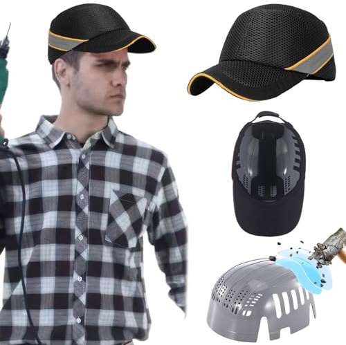 Berretto da baseball Elmetto protettivo anti-collisione Elmetto di sicurezza regolabile di sicurezza traspirante per lavoro domestico Protezione della testa in fabbrica
