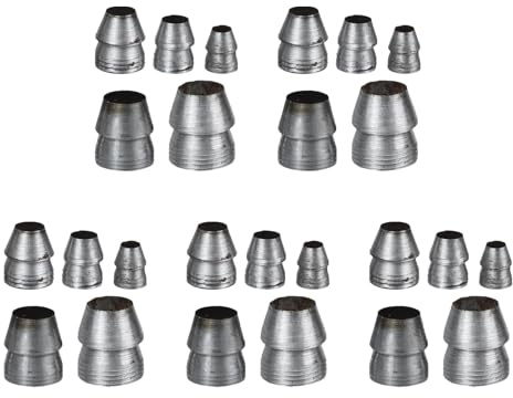 MAGICLULU Set 25 Cunei di Ferro Rotondi Multifunzione Manico Sicurezza, Cunei per Martello, Asce e Utensili Manuali, Strumento di Riparazione per Falegnami e Lavori Edili