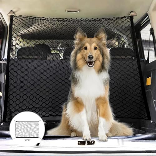 R-timer Filet Voiture pour Chien pour Jeep Renegade | 20142018, Filet de Coffre Animaux Barrière, résistant Filet, Grille Chien Séparation Siège