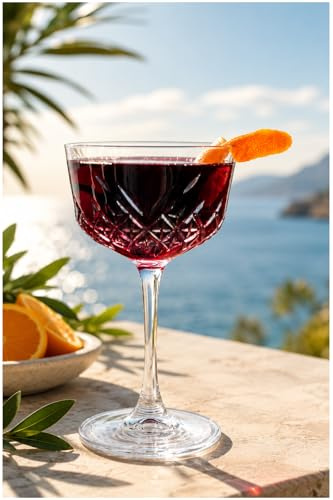 Topkapi 250.423 Campari Coupe - Bicchieri da cocktail, max, ~170 ml, bicchieri professionali effetto cristallo, per aperitivi, cocktail, digestivi, 6 pezzi