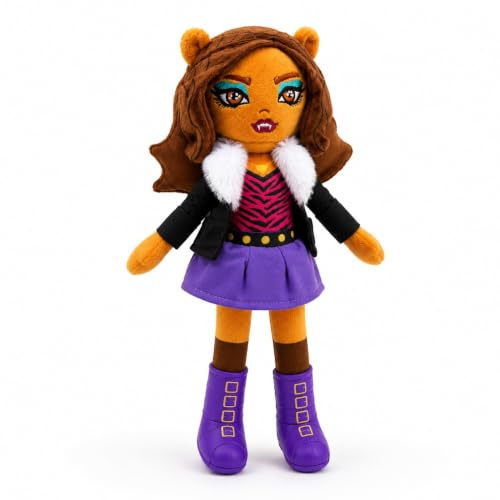 Grupo Moya Peluche Monster 30 cm, poupée Monster en tissu doux, poupée en peluche, plusieurs modèles, Monster Lilas