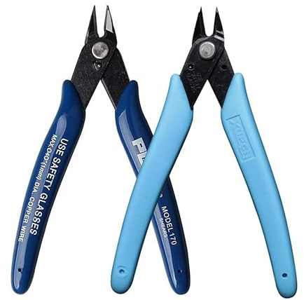 Pinces Coupantes de Côté, Pince Coupante Precision Cisaille Latérale Outil de Coupe pour Câble Électrique/Bijoux Réparation(2Pack)