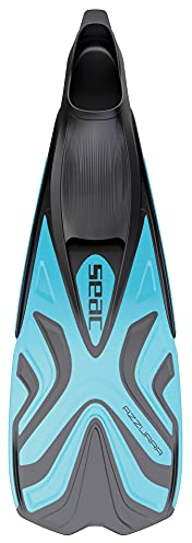 SEAC Azzurra, Schnorchelflossen für Erwachsene und Kinder, geschlossenes Fußteil aus weichem Gummi
