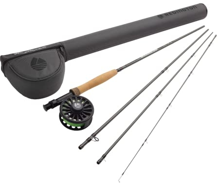 Redington Wrangler Forellen-Fliegenfisch-Set, 5 Gewichte, 2,7 m Rute, Crosswater Rolle, Fliegenschnur, Vorfach und Tragetasche