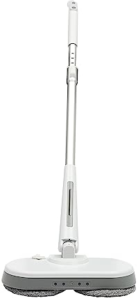 GAOUSD Scopa elettrica senza fili aspirapolvere senza fili scopa elettrica rotante lunghezza regolabile funzioni multiple rotazione con panno di pulizia e luce LED alimentazione a batteria