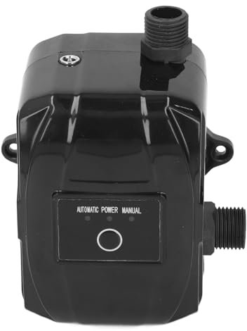 Bomba de Presión de Agua 180W Manual Automática Elevación de 25m Ducha Doméstica de Recirculación Mínima de 35L
