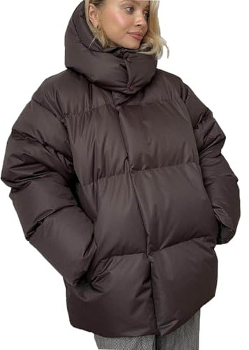 KOG Winterjacke Damen Parka Warme Jacken Baumwolle Fahrradmantel Daunenmantel Kleidung Frau übergangsmantel Angebote Des Tages Heute Winter Hemdjacke Blitzangebote Des Tages Braun M