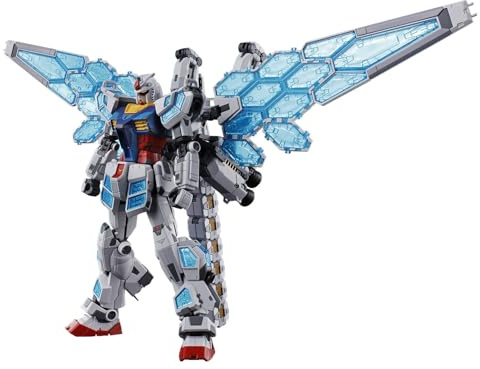 BANDAI Spirits RX-78F00/E 1:144 Scale Gundam (EX-001 Glass Feather Equipment) Colour Coded Plastic Model