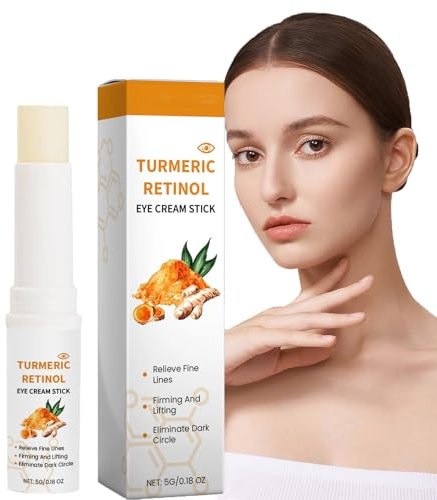 Crema Contorno Occhi Alla Curcuma, Balsamo Contorno Occhi Idratante,Balsamo Contorno Occhi Al Retinolo Alla Curcuma,Crema Contorno Occhi Anti-Età,Stick Di Crema Per Gli Occhi Al Retinolo Di Curcuma