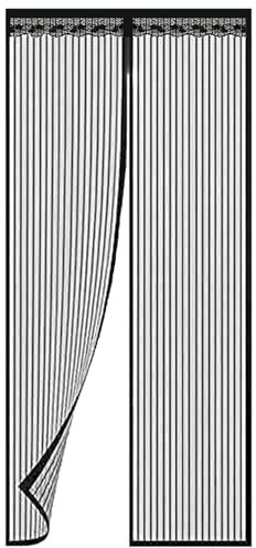 AFUAZKG Magnetic Fly Screen Door – 100x210CM Enhanced Door Curtain with Heavy Duty Self-Sealing – Ideal for Bedroom, Patio, Living Room & Kitchen