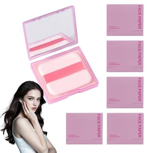 600 PCS Blotting Paper for Oily Skin,Oil Blotting Sheets for Face,Lavender Facial Oil Absorbing Paper,Portable Oil Absorbing Sheets,Oil Control Film for Oily Skin