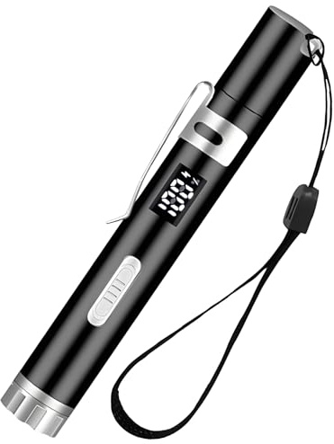 COWGOLDCHILD Giocattolo Interattivo per Gatti Pointer con Luci LED LCD Elettrico USB Ricaricabile per Giocattolo Gatto Gioco di Esercizio Giocattolo di Inseguimento Accessori per Gatti Nero