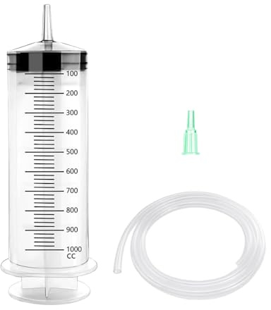 BUERPINKING olabsugningspumpa 1000ml Stor spruta med slang, återanvändbar handpump olje spruta handpump olabsugningsspruta olje spruta växellåda för bromsvätska, växellådeoljor, kylvätska, olabsugning
