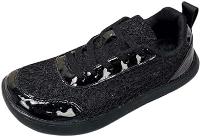 Ballerines noires confortables en maille pour femme - Chaussures d'été légères en tissu respirant - Chaussures en lin douces - Chaussures de Dirndl - Chaussures de mariage - Chaussures de loisirs