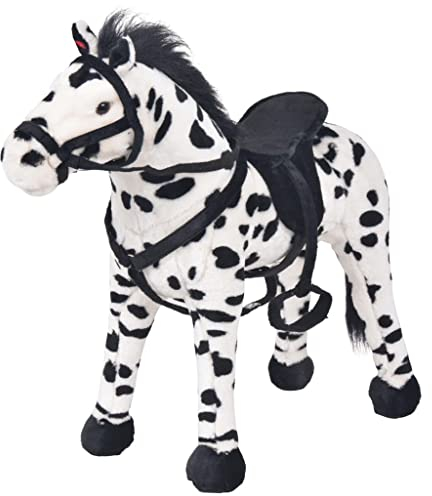 vidaXL Plüschtier Stehend Pferd XXL Plüschspielzeug Stofftier Kuscheltier
