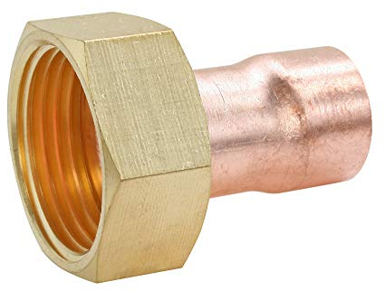 SOMATHERM FOR YOU - Löten Kupfer fitting - Ø12 geraden Kupplungsmutter dreh Messing 15/21