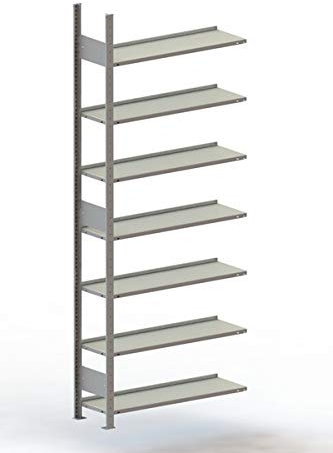 Meta - Anbauregal 2500x1000x300 mm verzinkt Fachlast 80 Kg