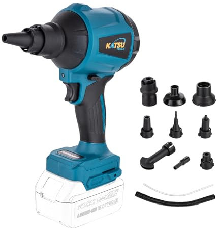 KATSU FIT-Bat Souffleur de Feuilles sans Fil 21V, Souffleur d'air Électrique Portable Aspirateurs pour Jardin l'entretien Pelouse, sans Batterie