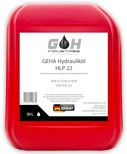 20 L Hydrauliköl HLP 22 ISO VG 22 nach DIN 51524/2 HM GEHA Kanister 20 Liter
