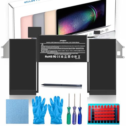 Akku für MacBook Air 13 Zoll A2337 Baujahr 2020, Laptop-Akku-Ersatzmodell A2389 Akku EMC 3598 MGN63LL/A MGN73LL/A 4800 mAh (Aktualisierte 6.2-Versionen)