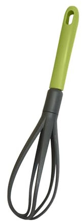 Fackelmann Frusta da cucina con manico in plastica riciclata, materiale parte funzionale in nylon resistente alle alte temperature, dimensioni 30x6x5.5 cm