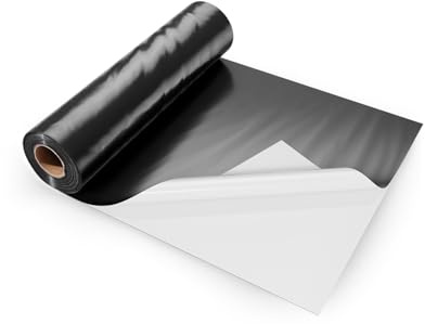 VEVOR Telo di Plastica 0,25 mm, 3,05 m x 19,81 m Barriera al Vapore per Intercapedine, Telo in Polietilene per Giardino ad Alta Resistenza, Telo per Pittori Fornitura di Plastica Agricola Nero Bianco