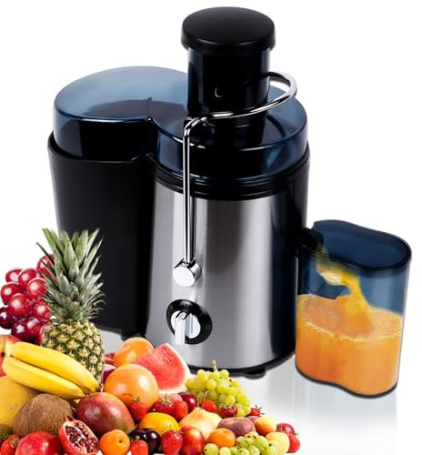 Juicer, 1000W Juicer Machines for Whole Fruit and Vegetable with 3 Modes, Large Feed Chute, Dual Speed Setting,Non-Slip Feet, Easy to Clean