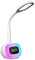 WILIT LED Schreibtischlampe Kinder, Nachttischlampe Touch Dimmbar fur Mädchen Jungen mit Lichtwecker, Tischlampe mit Uhr/Wecker/Schlummerfunktion/8 Klängen, Tageslichtwecker, Weiß