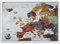 2Maps Europakarte Pinnwand mit Stecknadeln + Bonus 100 Pins, Abenteuer Karte mit Rahmen, Personalisierte Karten mit Originalfarben, Hergestellt in der EU, 43x53x3 cm, Natürlicher Holzrahmen
