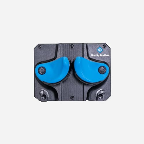 Gravity Grabber Ultimate Ski & Snowboard Wall Storage Rack - Fits any Ski or Snowboard - Save Your Rocker, Tips and Tails - Damage-free - 6x - Cyan