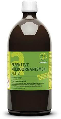 Multikraft - EM aktiv Multikraft (1 L) - Bodenhilfsstoff mit Effektiven Mikroorganismen - Für Garten, Zimmerpflanzen, Teiche und Kompost