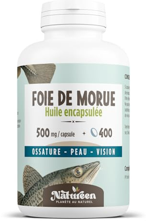 Huile de Foie de Morue 500 mg - 400 capsules