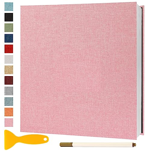 Fotoalbum Selbstklebend 28x27 Photo Album, 40 Seiten Rosa