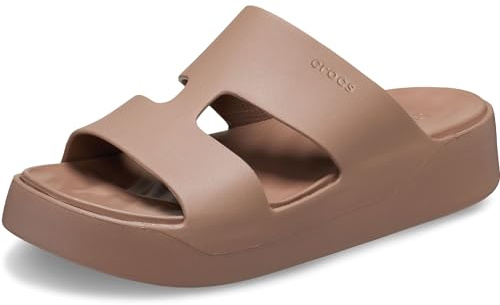 Crocs Women's Getaway Platform H-Strap, Latte, 6 UK Women